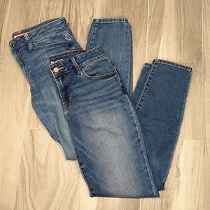 TWO Pairs of Skinny Jeans - Size 6 - Tommy Hilfiger and ON